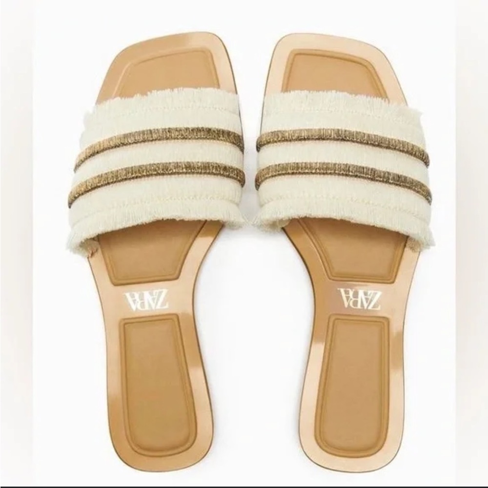 Zara fringe sandals